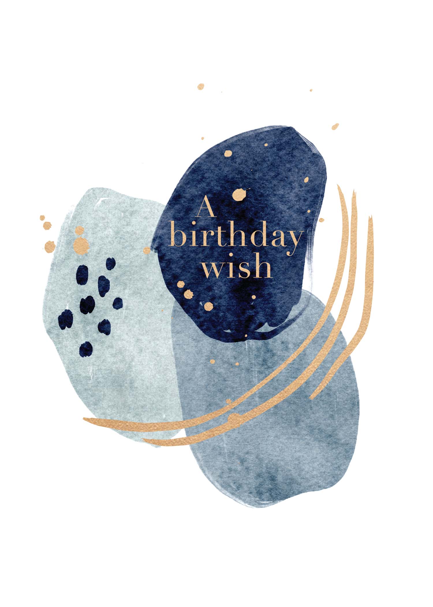 Greeting Card Awash - Birthday Wishes